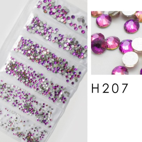 Nail art and nail decorations: DECORATION CRYSTALS Strass H207 GLITTER AND Strass