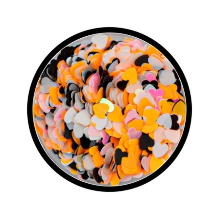 Nail art y decoraciones de uñas: Paillettes Cuori Mix6 H083 Glitter Y Paillettes