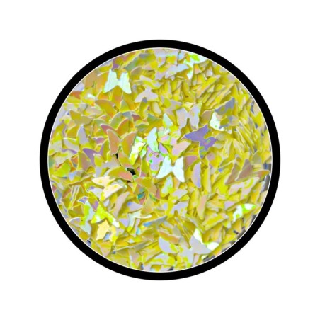 Nail art and nail decorations: Yellow Butterfly Paillettes H087 Glitter AND Paillettes Nail art and nail decorations: Yellow Butterfly Paillettes H087 Glitter AND Paillettes