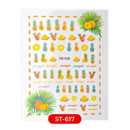 Nail art e decorazioni per unghie:  ADESIVI STICKERS ST617 Pineapple ADESIVI STICKERS