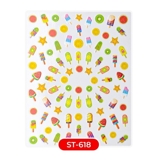 Nail art et décorations d'ongles : STICKERS Stickers ST618 Icelolly STICKERS Stickers
