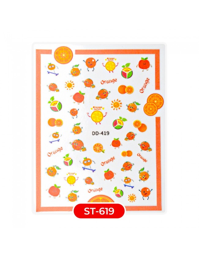 ADESIVI STICKERS ST619 Oranges