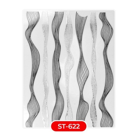 Nail art y decoraciones de uñas: Stickers PEGATINAS ST622 trenzas1 Stickers PEGATINAS