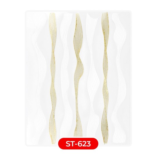 Nail art e decorazioni per unghie:  ADESIVI STICKERS ST623 trecce2 ADESIVI STICKERS