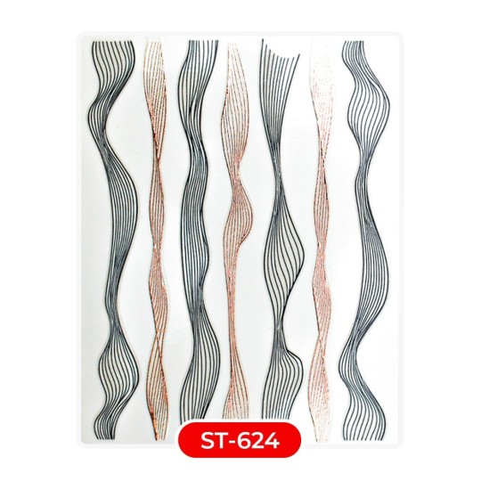 Nail art et décorations d'ongles : STICKERS Stickers ST624 tresses3 STICKERS Stickers