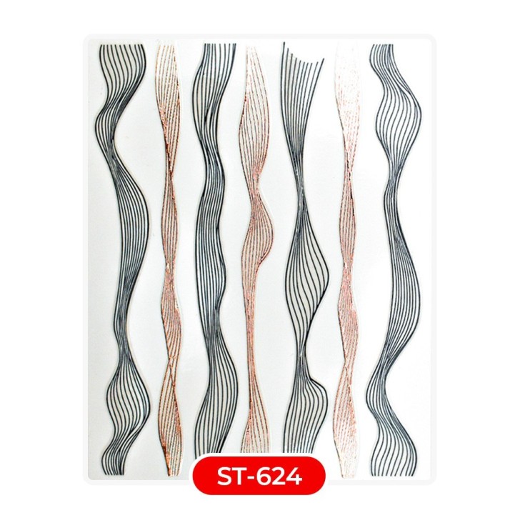 Nail art et décorations d'ongles : STICKERS Stickers ST624 tresses3 STICKERS Stickers