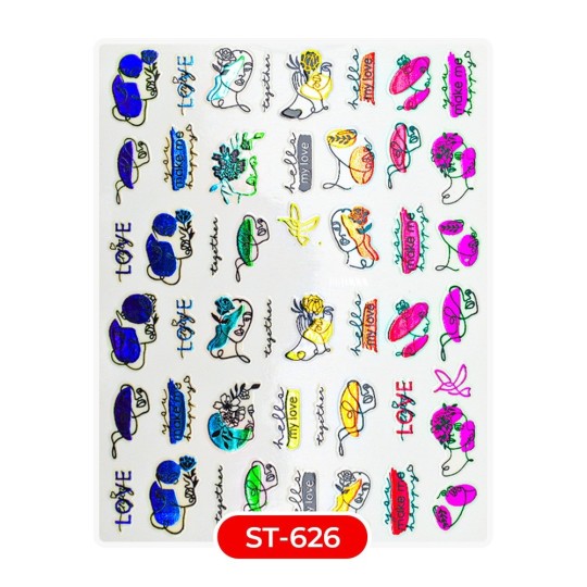 Nail art et décorations d'ongles : STICKERS Stickers ST626 oneline2 STICKERS Stickers