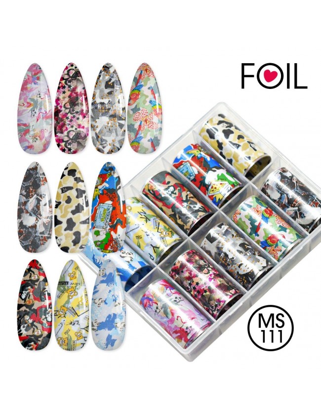 Nail art e decorazioni per unghie: Transfer Foil MS111 FOIL- DECORAZIONI- FILI