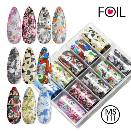 Nail art et décorations d'ongles : Transfer Foil MS111 Foil - DECORATIONS - THREADS