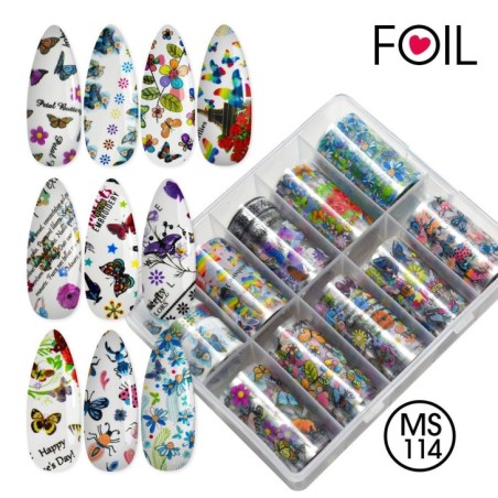 Nail art y decoraciones de uñas: Transfer Foil MS114 Foil - DECORACIONES - HILOS Nail art y decoraciones de uñas: Transfer Foil MS114 Foil - DECORACIONES - HILOS