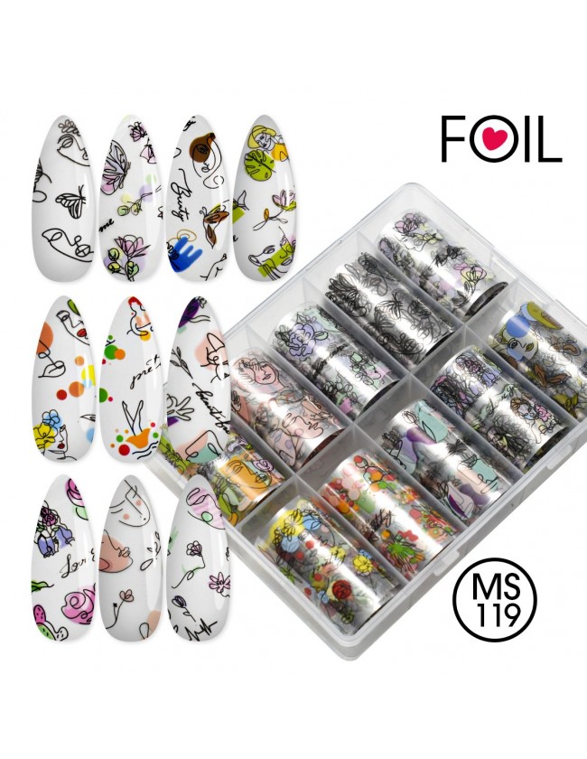 Nail art e decorazioni per unghie: Transfer Foil MS119 FOIL- DECORAZIONI- FILI