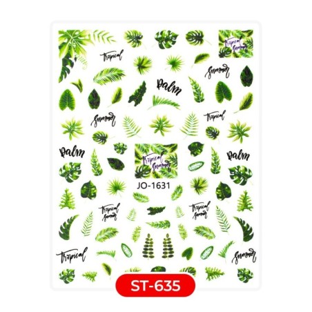 Nail art and nail decorations: STICKERS Stickers ST635 forest STICKERS Stickers Nail art and nail decorations: STICKERS Stickers ST635 forest STICKERS Stickers