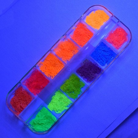 Nail art et décorations d'ongles : Fluo Mix NAIL DECORATION - DC005 Glitter AND Paillettes