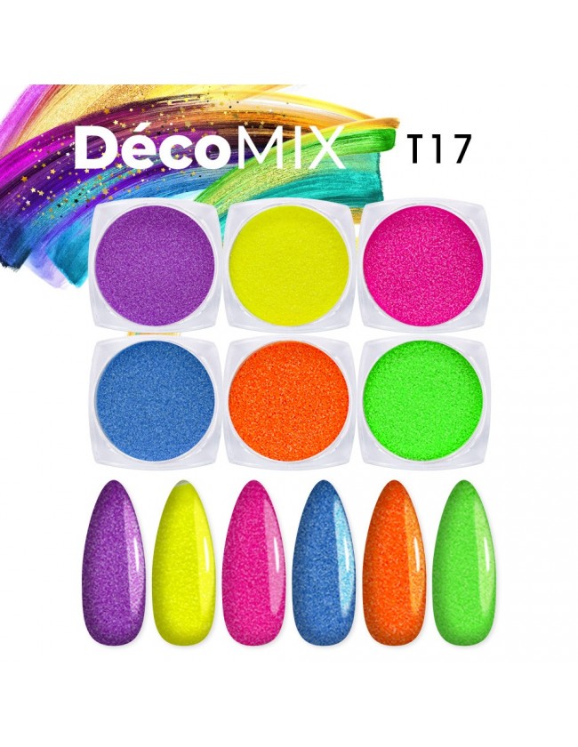 Nail art e decorazioni per unghie: DECOMIX Rainbow Glitter T17 GLITTER E PAILLETTES