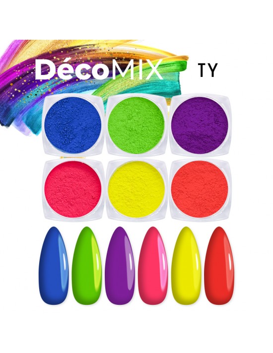 Nail art e decorazioni per unghie: DECOMIX Rainbow Powder TY POLVERI - PIGMENTI