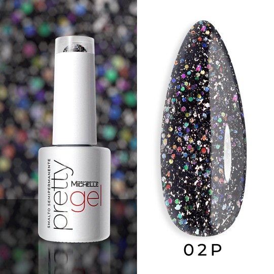 smalto semipermanente colore per unghie Michellenails PRETTY PLATINUM Semipermanente Colour - 02PL