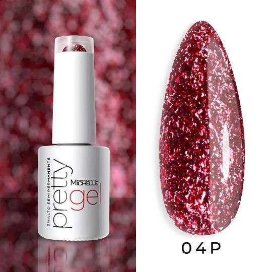 smalto semipermanente colore per unghie Michellenails PRETTY PLATINUM Semipermanente Colour - 04PL