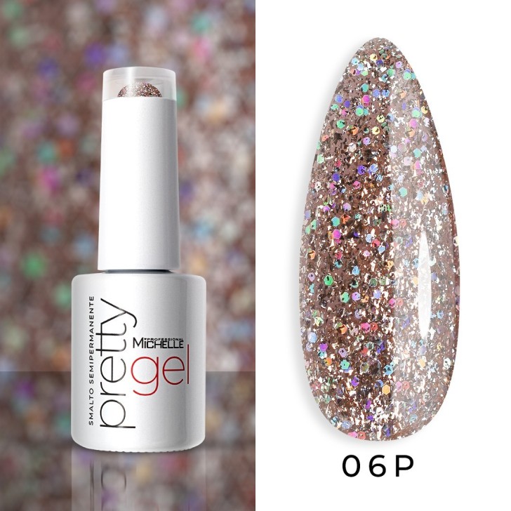 semi-permanent nail polish color Michellenails PRETTY Platinum Semi-permanent Colour - 06PL