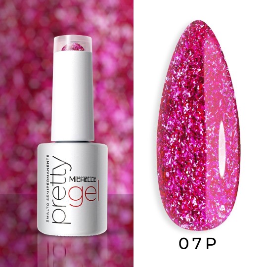 semi-permanent nail polish color Michellenails PRETTY Platinum Semi-permanent Colour - 07PL
