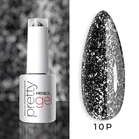 semi-permanent nail polish color Michellenails PRETTY Platinum Semi-permanent Colour - 10PL