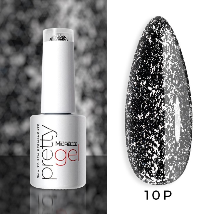 semi-permanent nail polish color Michellenails PRETTY Platinum Semi-permanent Colour - 10PL