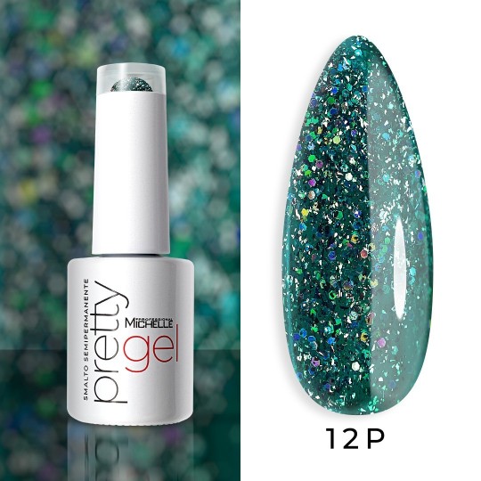 semi-permanent nail polish color Michellenails PRETTY Platinum Semi-permanent Colour - 12PL