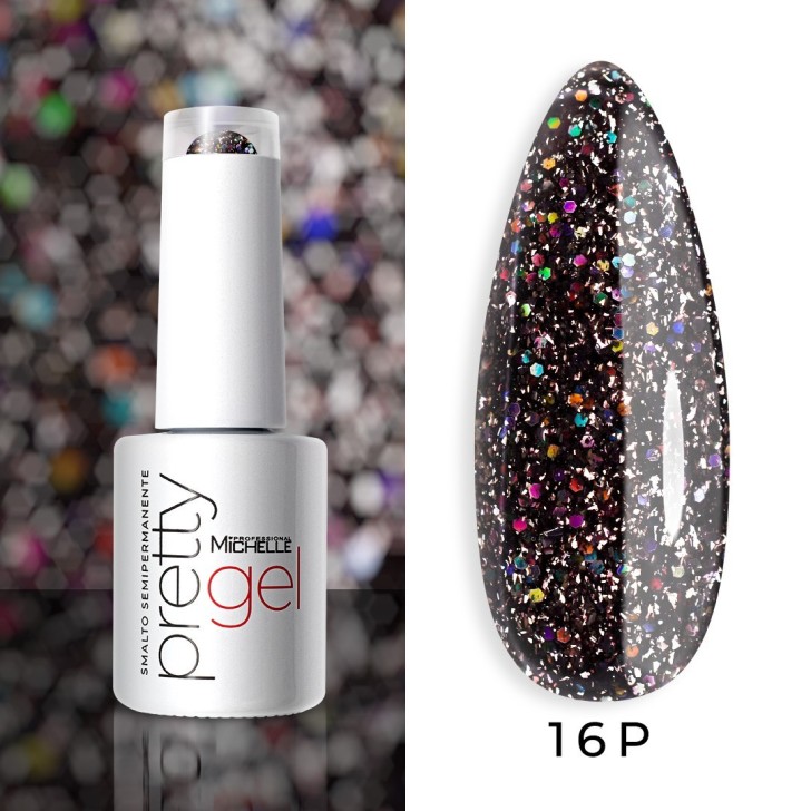 Esmalte de uñas semipermanente color Michellenails PRETTY Platinum Color semipermanente - 16PL
