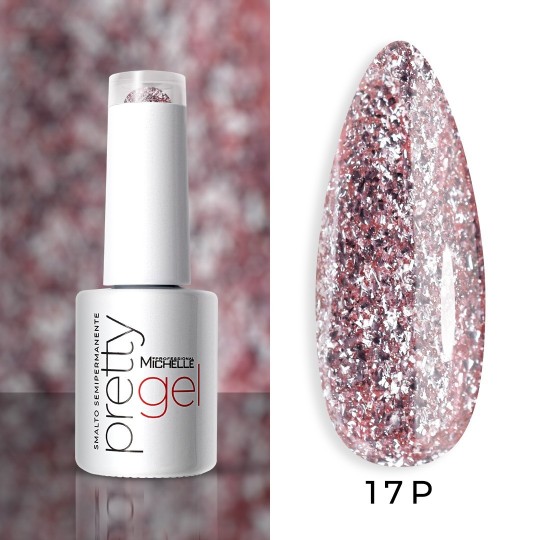 semi-permanent nail polish color Michellenails PRETTY Platinum Semi-permanent Colour - 17PL