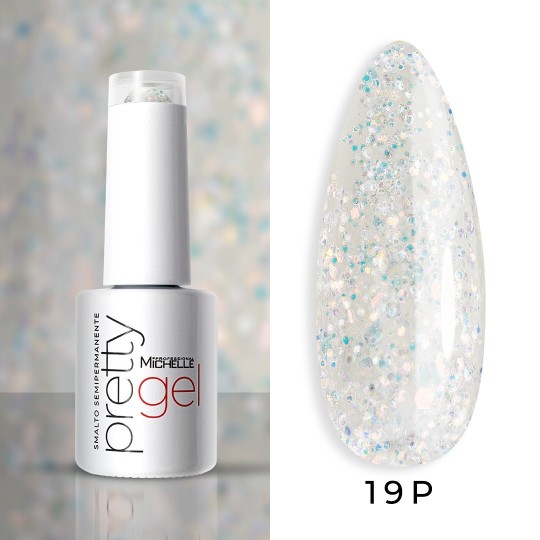 smalto semipermanente colore per unghie Michellenails PRETTY PLATINUM Semipermanente Colour - 19PL