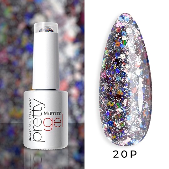 smalto semipermanente colore per unghie Michellenails PRETTY PLATINUM Semipermanente Colour - 20PL