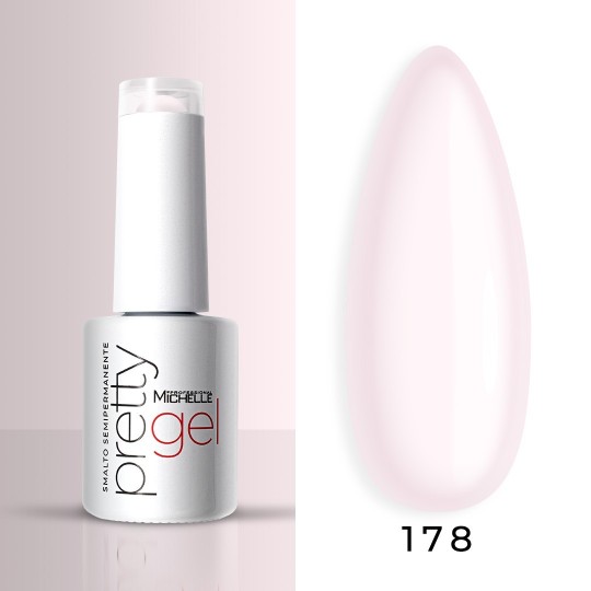 Vernis à ongles semi-permanent couleur Michellenails PRETTY Gel Semi-permanent Colour - 178 milky