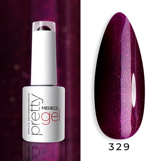 smalto semipermanente colore per unghie Michellenails PRETTY Gel Semipermanente Colour - 329