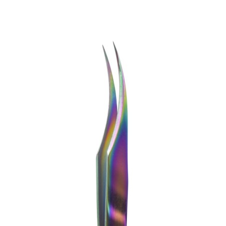 eyelash reconstruction, professional use Premium Inox Steel Tweezers - Curved Titanium PIN022 by Michellenails eyelashes