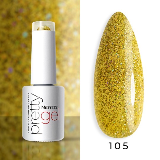 smalto semipermanente colore per unghie Michellenails PRETTY Gel Semipermanente Colour - 105