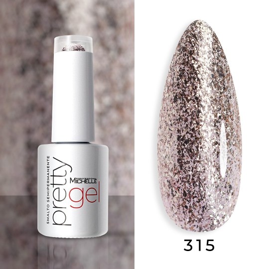 smalto semipermanente colore per unghie Michellenails PRETTY Gel Semipermanente Colour - 315