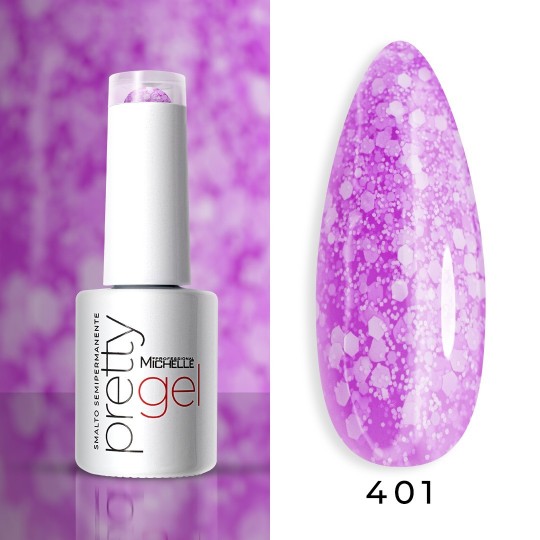 smalto semipermanente colore per unghie Michellenails PRETTY Gel Semipermanente Colour - 401
