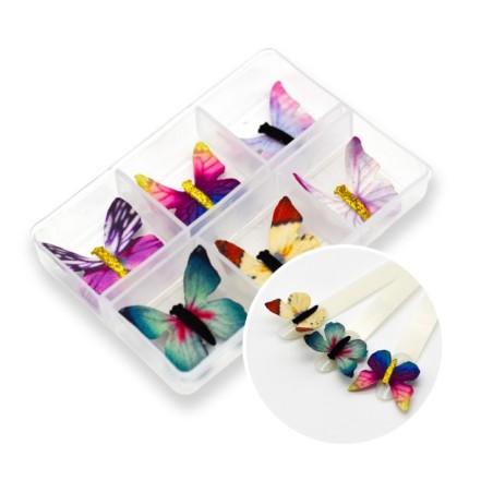 Decoración Nail art de uñas: Deco BUTTERFLIES FM-002 Foil - DECORACIONES - HILOS Decoración Nail art de uñas: Deco BUTTERFLIES FM-002 Foil - DECORACIONES - HILOS