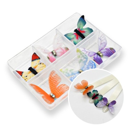 Decoración Nail art de uñas: Deco BUTTERFLIES FM-003 Foil - DECORACIONES - HILOS Decoración Nail art de uñas: Deco BUTTERFLIES FM-003 Foil - DECORACIONES - HILOS