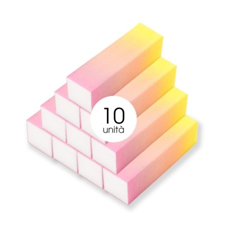 Nail accessories 10 Buffer pink unicorn brick 120/120 Professional use nails