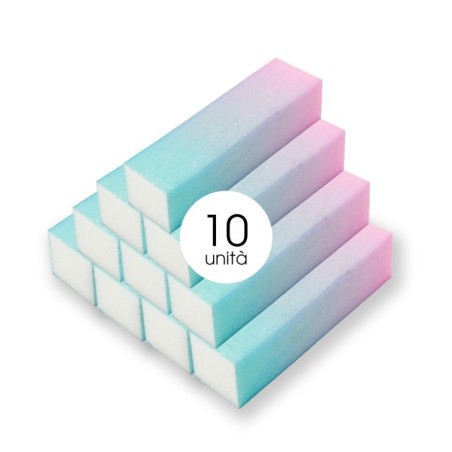 Nail accessories 10 Buffer brick unicorn green 120/120 Professional use nails