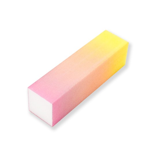 Nail accessories Buffer brick unicorn pink 120/120 - SINGLE Professional use nails