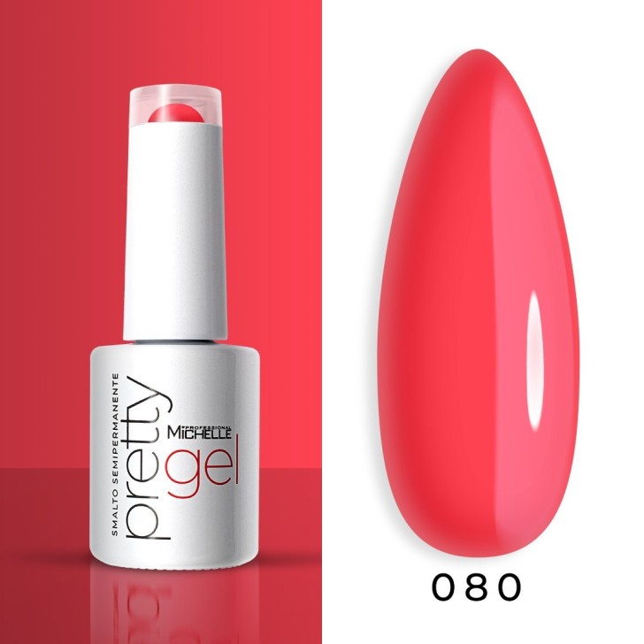 PRETTY Polish Gel Soak Off Colour - 080 rosado coral