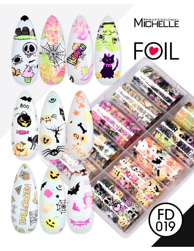 Nail art e decorazioni per unghie: Transfer Foil Halloween FD019 FOIL- DECORAZIONI- FILI