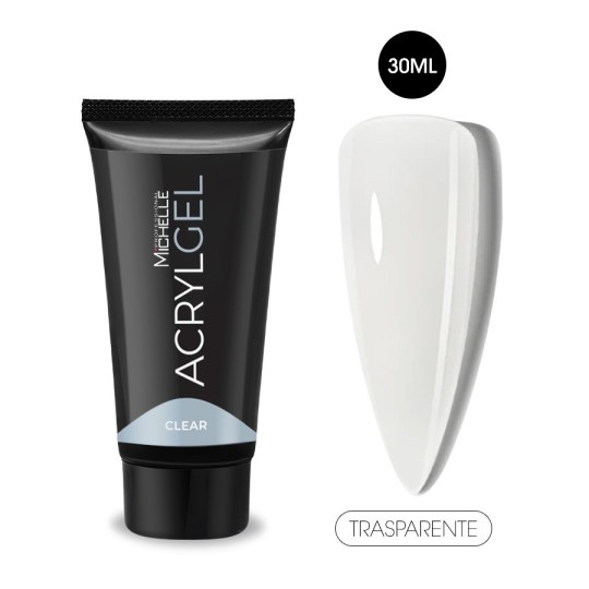 ricostruzione in acrygel o polygel: ACRYLGEL 30ML - CLEAR TRASPARENTE Uso professionale