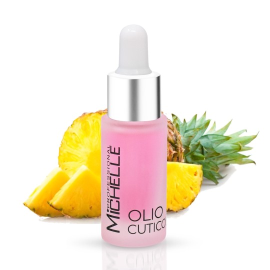 ricostruzione in gel per unghie OLIO CUTICOLE CONTAGOCCE - profumo ANANAS uso professionale