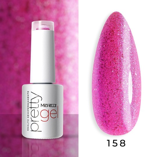 smalto semipermanente colore per unghie Michellenails PRETTY Gel Semipermanente Colour - 158