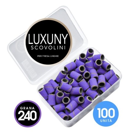 Nail accessories Luxuny GRAIN 240 abrasive replacement cutter - 100pcs PURPLE Professional use nails