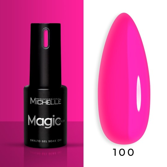 smalto semipermanente colore per unghie Michellenails MAGIC Color Semipermanente - 100 fluo