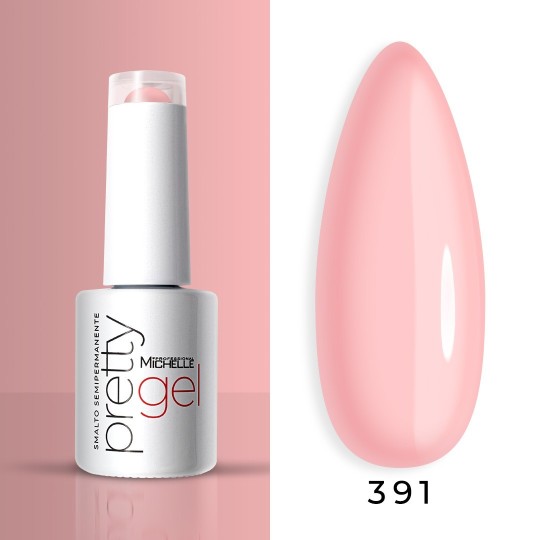 Vernis à ongles semi-permanent couleur Michellenails PRETTY Gel Semi-permanent Colour - 391 milky