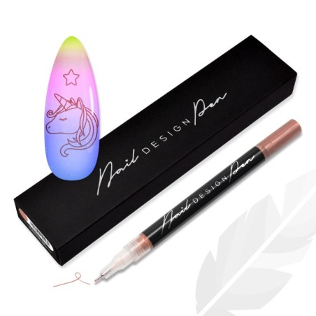 nail decoration - nail art gel NAILART PEN - RoseGold by Michellenails reconstruction